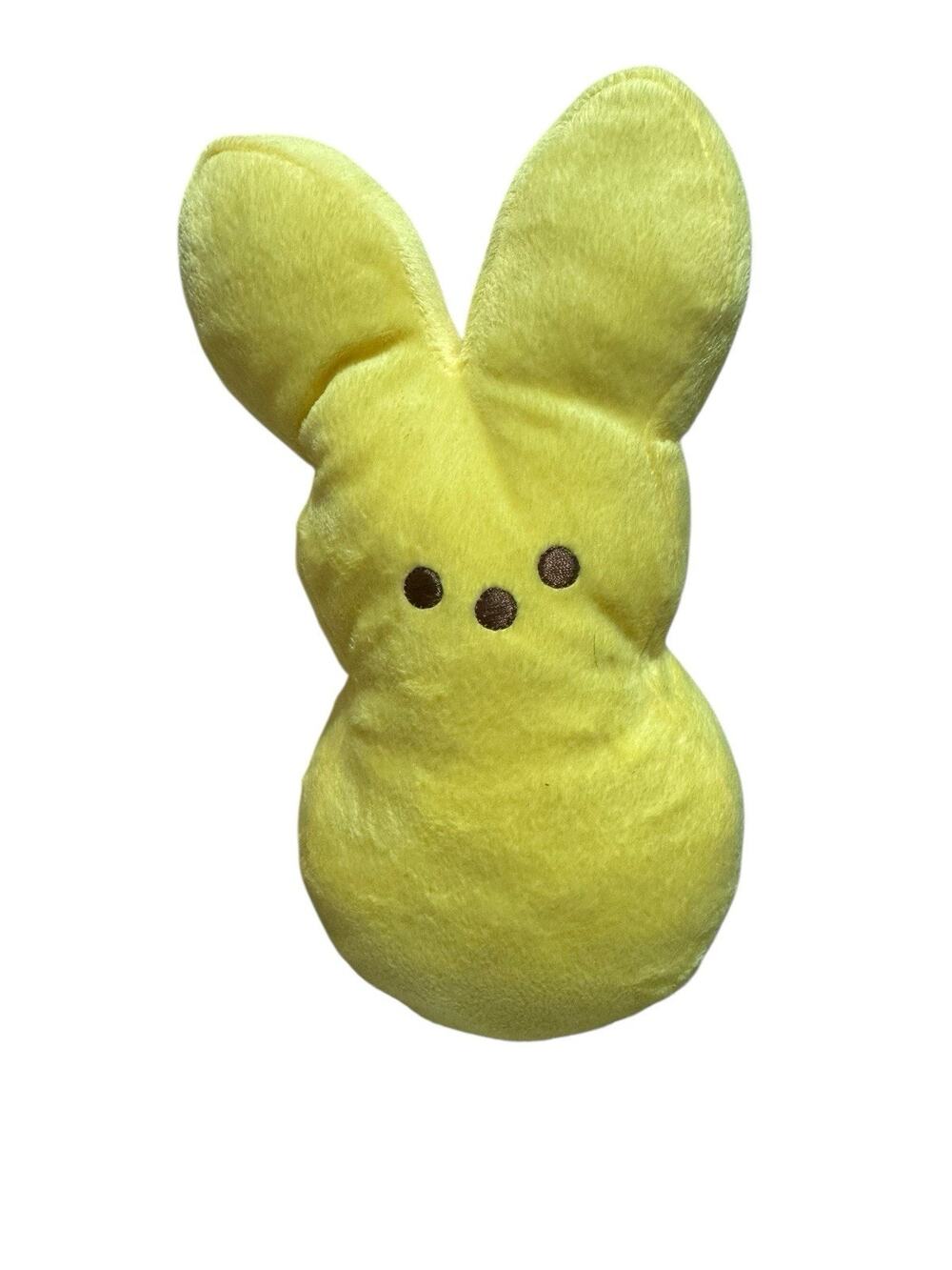 Just Born Peeps Yellow Bunny Plush Marshmallow Easter 10" Stuffed Animal Toy